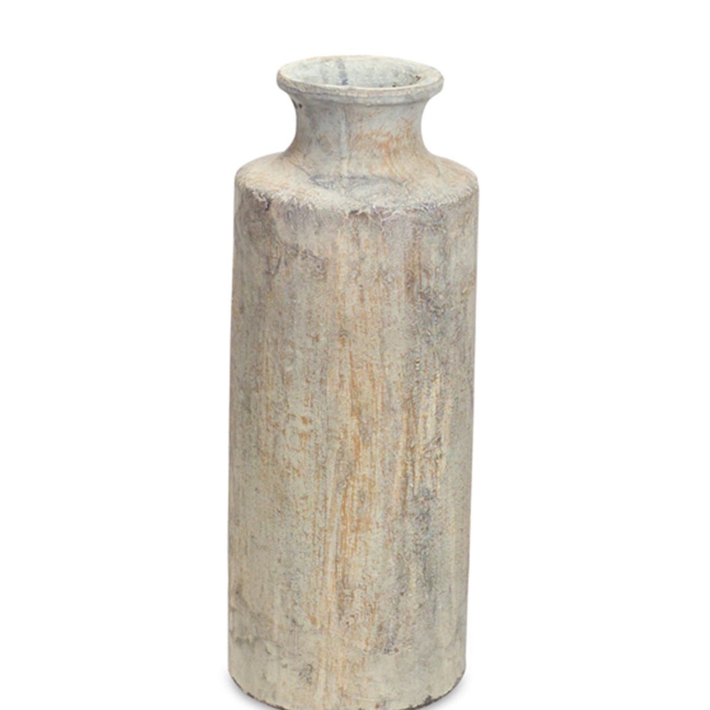 Weathered Ceramic Floor Vase 20" - Vases