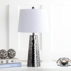 Wells Hammered Metal LED Table Lamp - Table Lamps