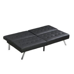 Whimsy Leather Sofa with Convertible Back to Bed - Sofas