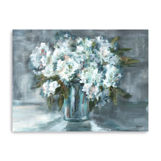 White-Hydrangeas-On-Gray-Landscape-Canvas-Giclee-Wall-Art-Wall-Art