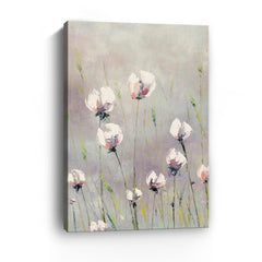 White Tulips Canvas Giclee - Wall Art