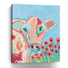 Willa with Poppies Canvas Giclee - Wall Art