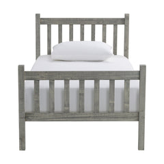 Windsor Driftwood Gray Wood Slat Twin Bed - Children's Furniture