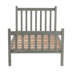 Windsor Driftwood Gray Wood Slat Twin Bed - Children's Furniture