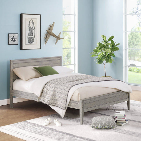 Windsor-Driftwood-Gray-Panel-Wood-Full-Bed-Children's-Furniture