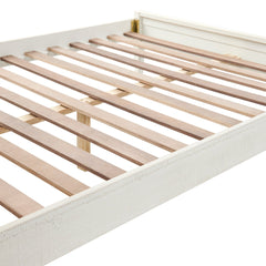 Windsor Panel Wood Full Bed, Driftwood White - Children's Furniture