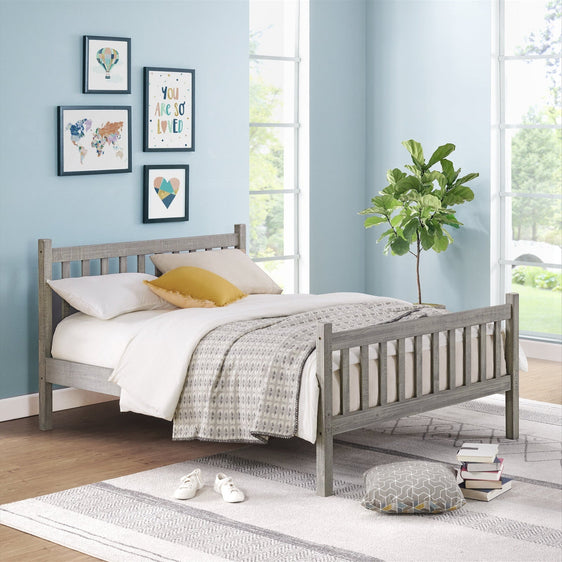 Windsor-Driftwood-Gray-Wood-Slat-Full-Bed-Children's-Furniture