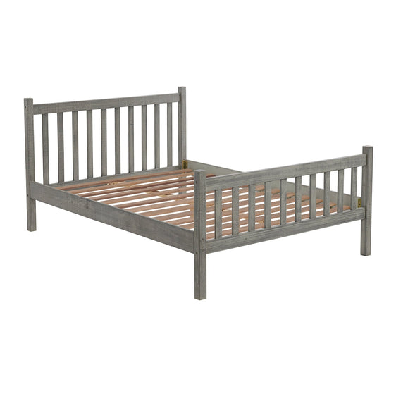 Windsor Wood Slat Full Bed, Driftwood Gray - Children's Furniture