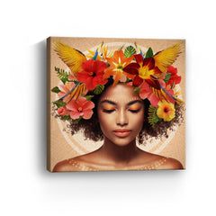 Winged Crown Canvas Giclee - Wall Art