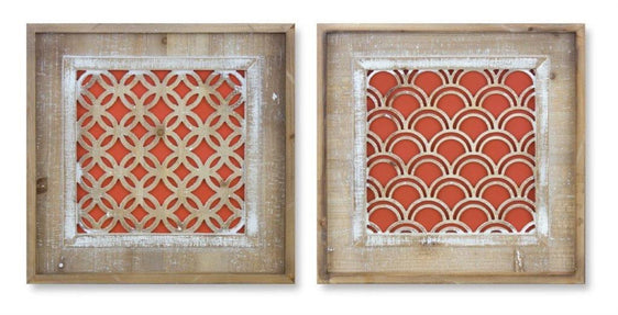 Wood-Framed-Geometric-Wall-Art-with-Gold-Accent-(Set-of-2)-Wall-Art