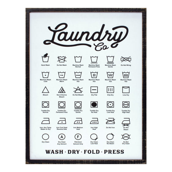Wood Laundry Sentiment Sign 20"H - Wall Signs