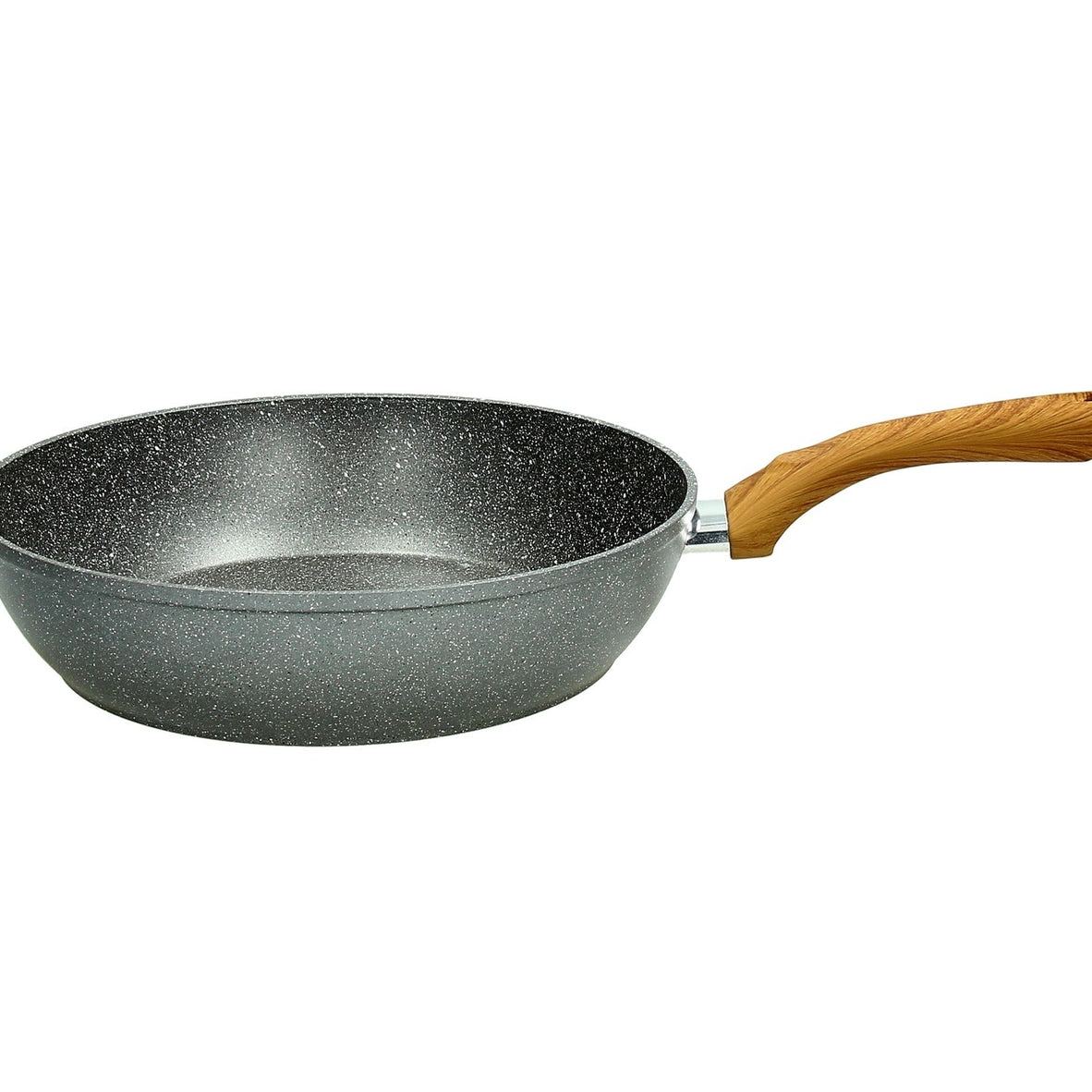 Wood & Stone Style Aluminum Nonstick 11" Deep Fry Pan - Kitchen Tools and Utensils