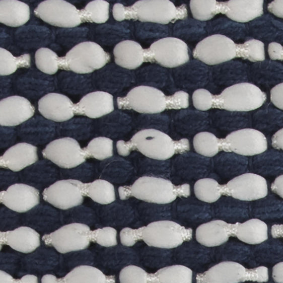 Woven Navy/White Cotton Stripe Pillow - Decorative Pillows