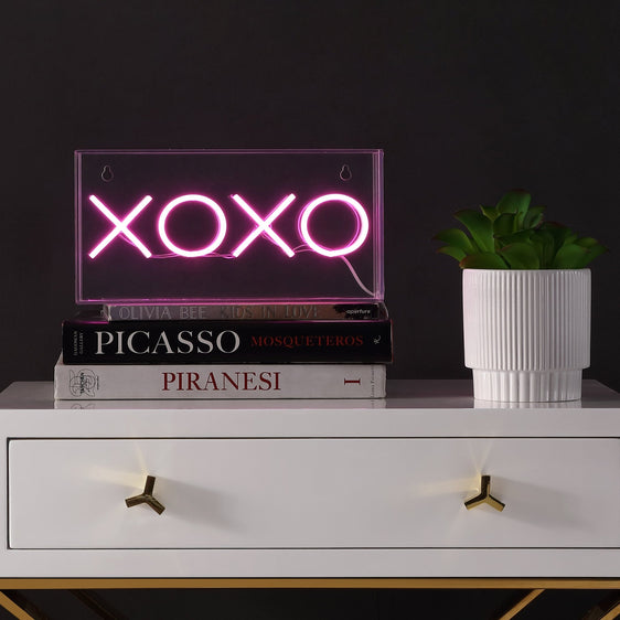 XOXO-Contemporary-Glam-Acrylic-Box-USB-Operated-LED-Neon-Light-Decorative-Lighting