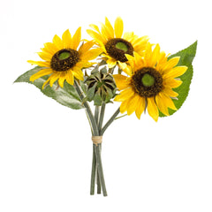 Yellow Sunflower Floral Bouquet (Set of 6) - Faux Florals