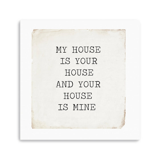 Your House Canvas Giclee - Wall Art