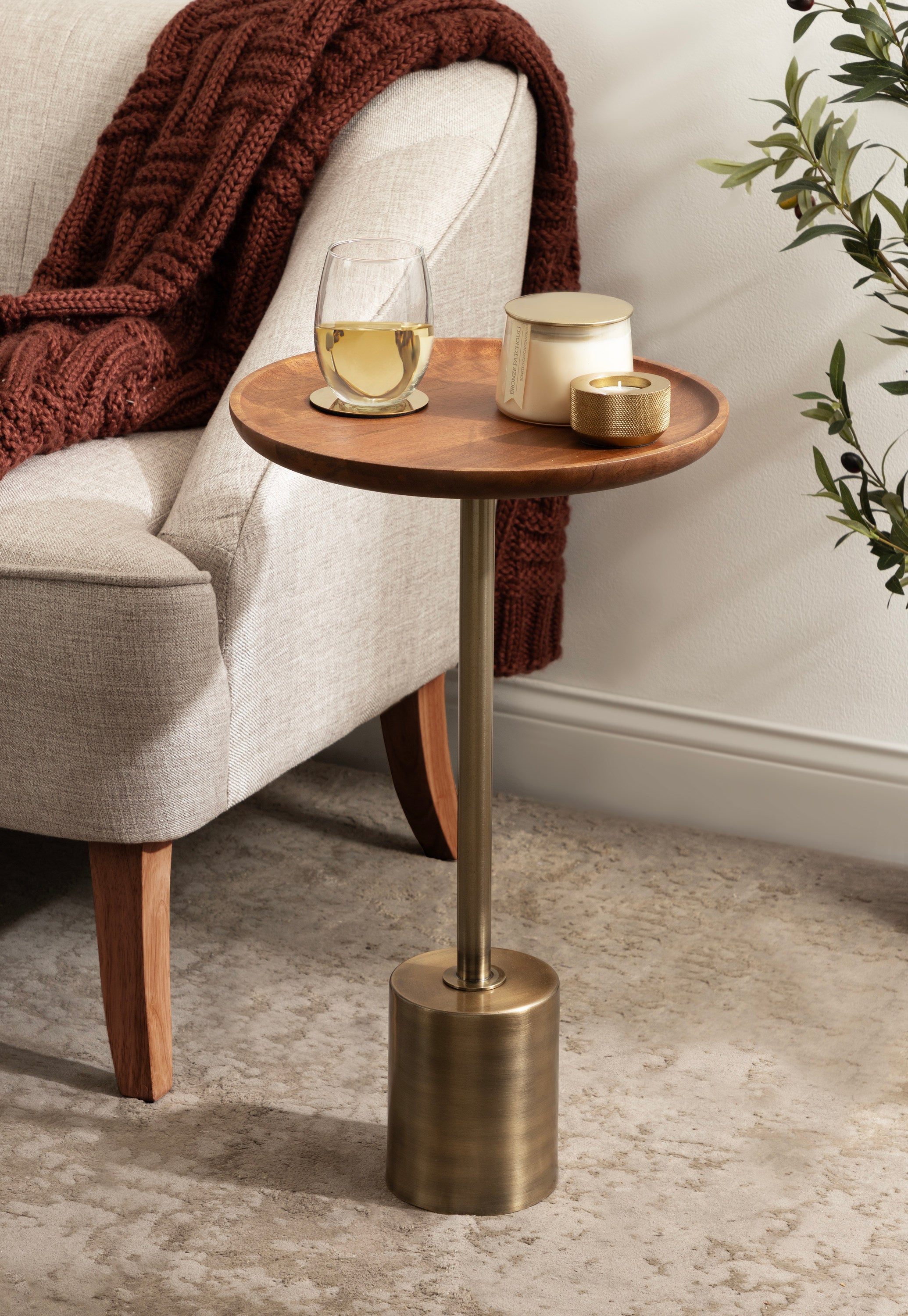 Xyler Wood and Metal Table