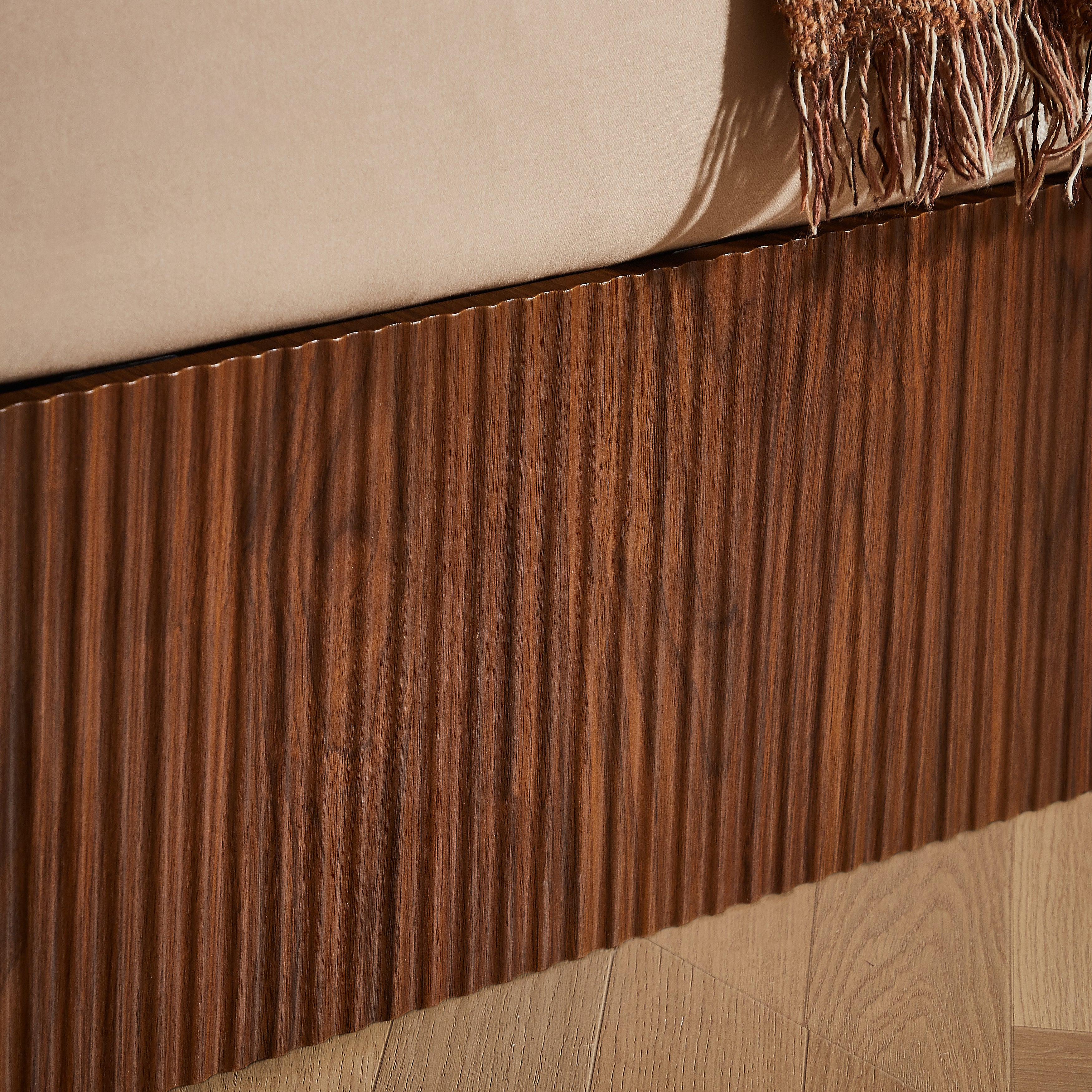 Fluted Lift Up Storage Bed