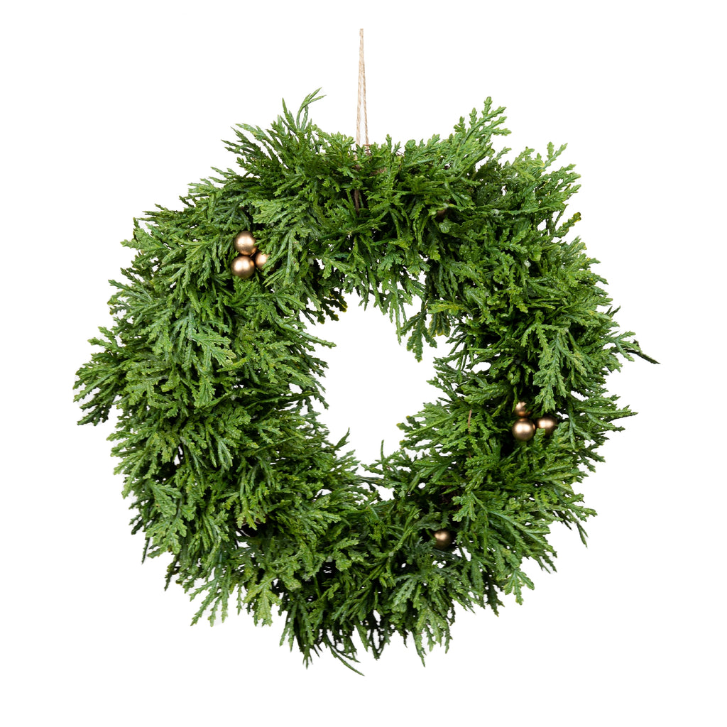 Pine-Berry-Wreath,-Set-of-2-Wreaths