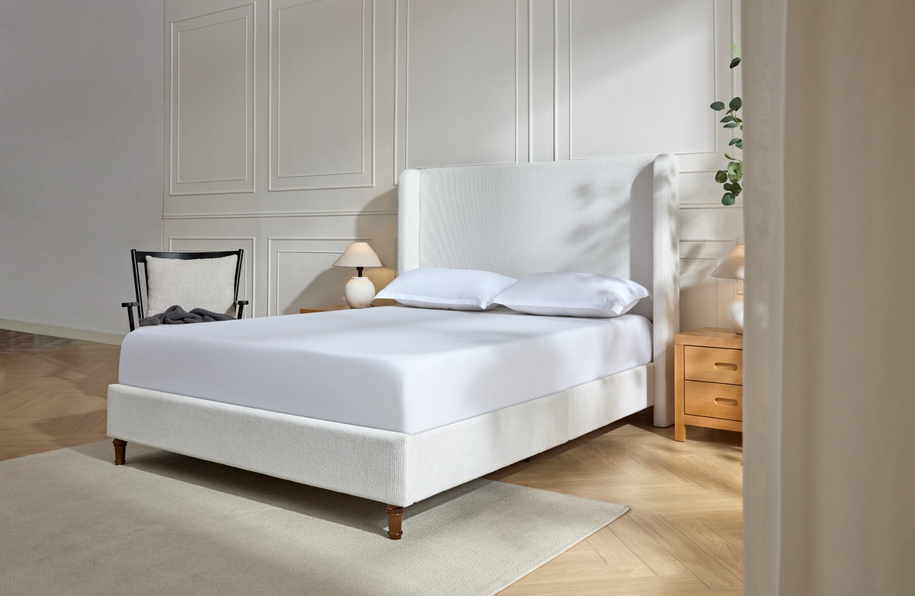 Harper Tall Headboard Upholstered Bed