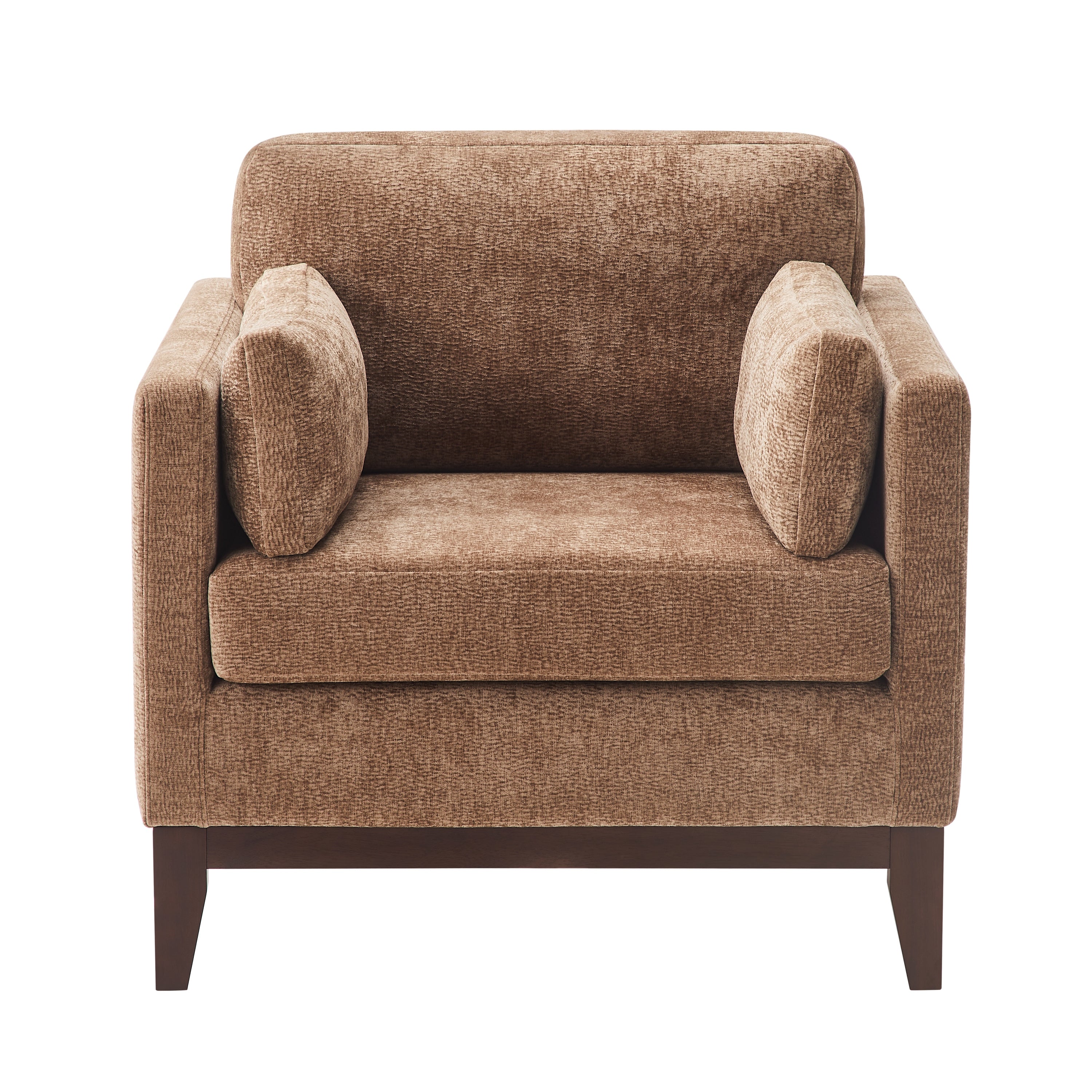Chios Modern Arm Chair with Walnut Frame