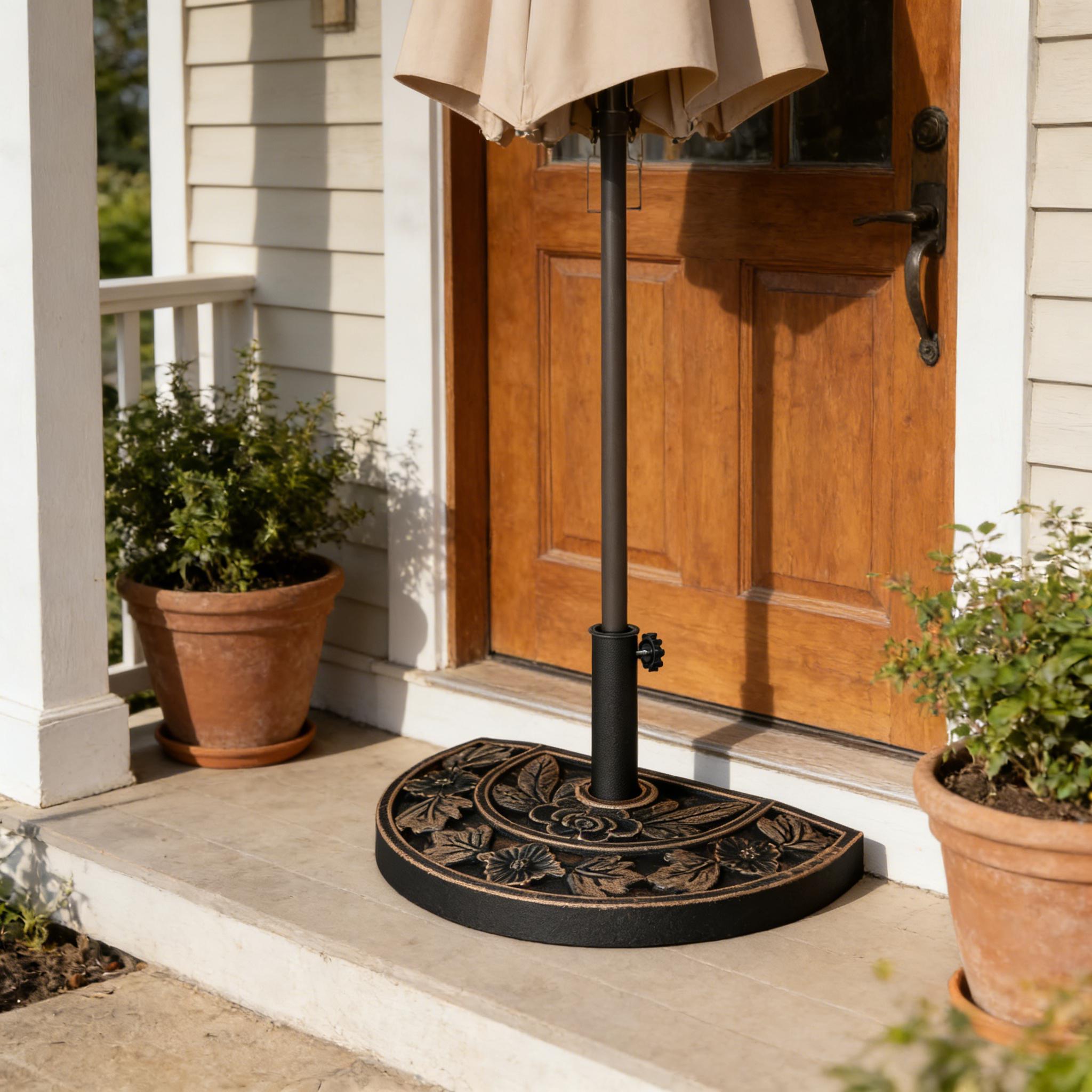 Half Round Outdoor Decorative Umbrella Base