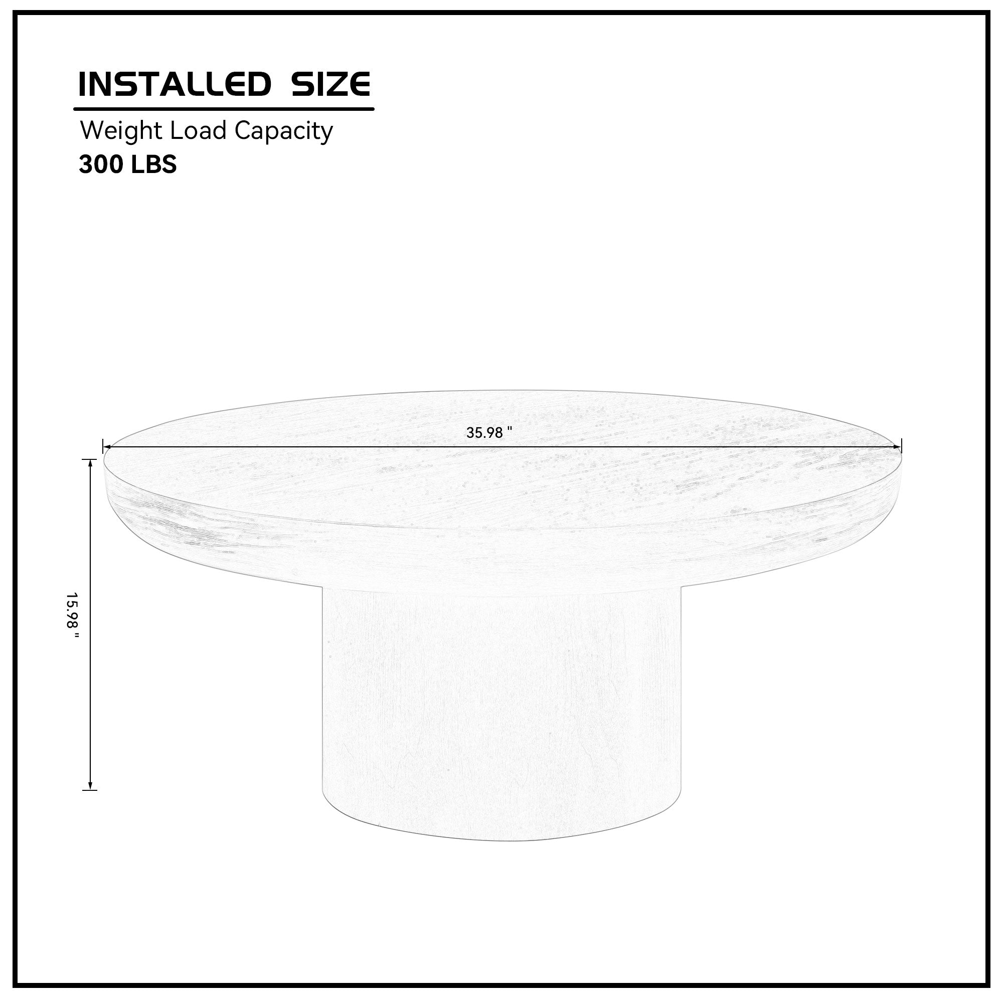 Round Pedestal Coffee Table