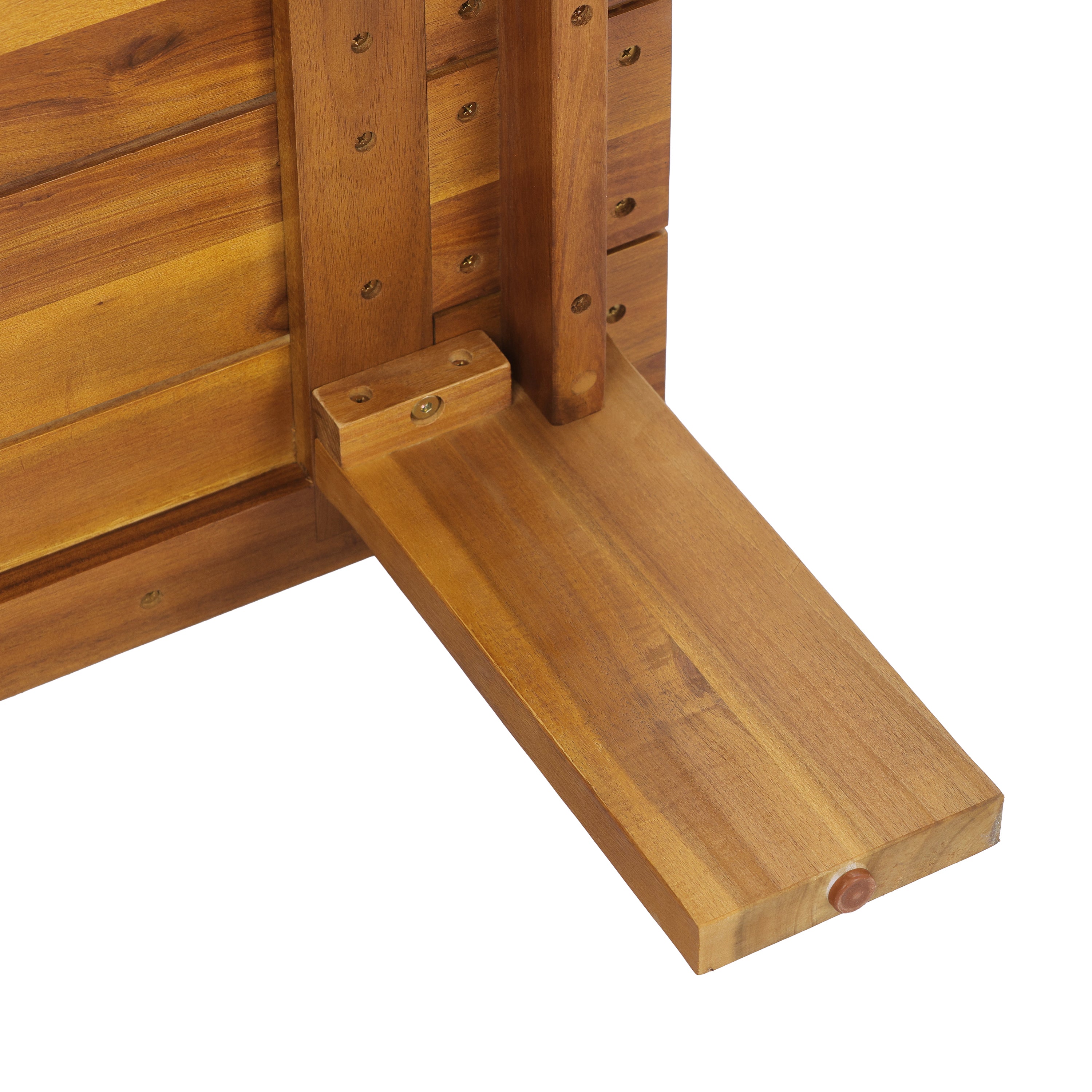 Kanso Acacia Wood Outdoor Patio Loveseat and Coffee Table