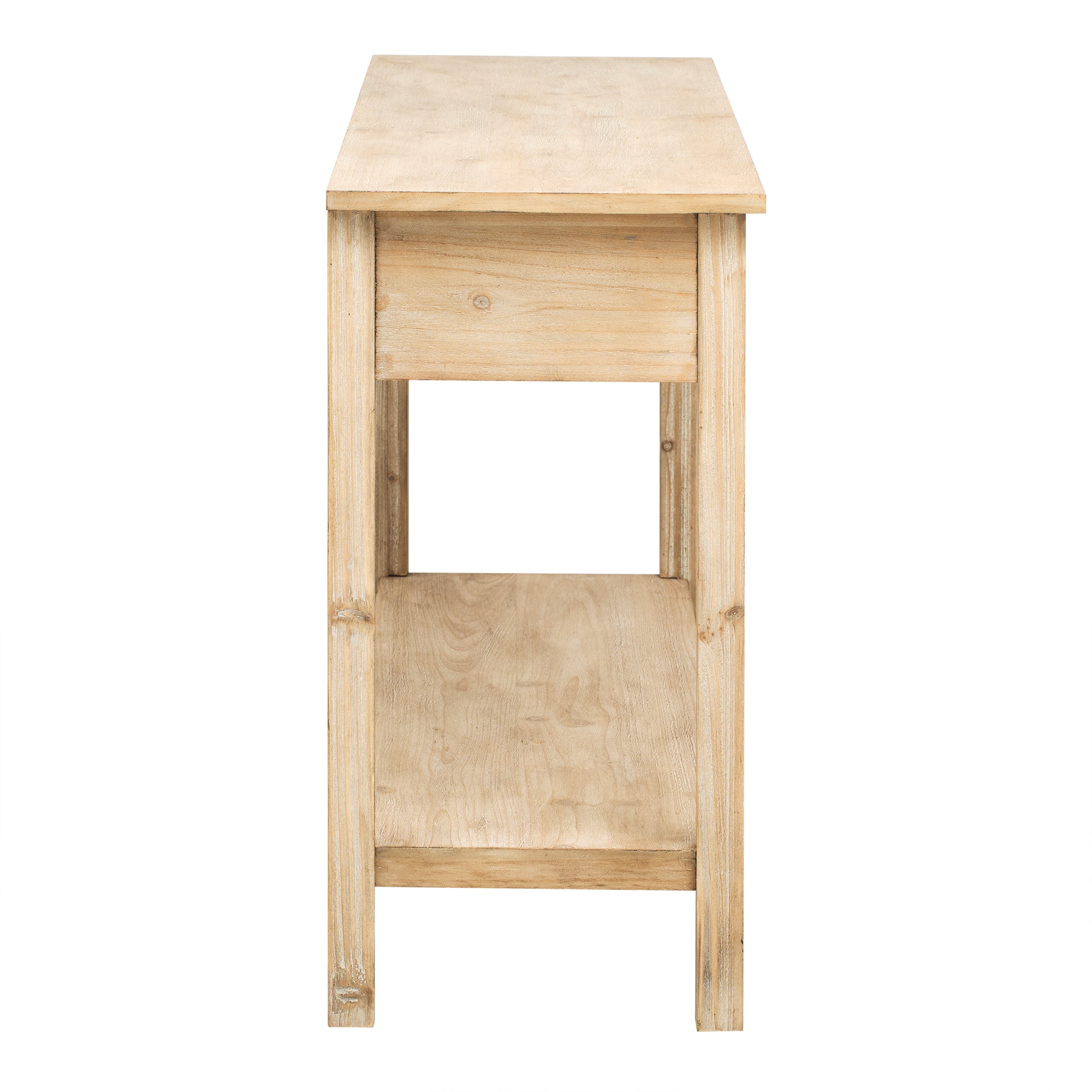 Honeycomb Pattern Console Table with 3 Drawers