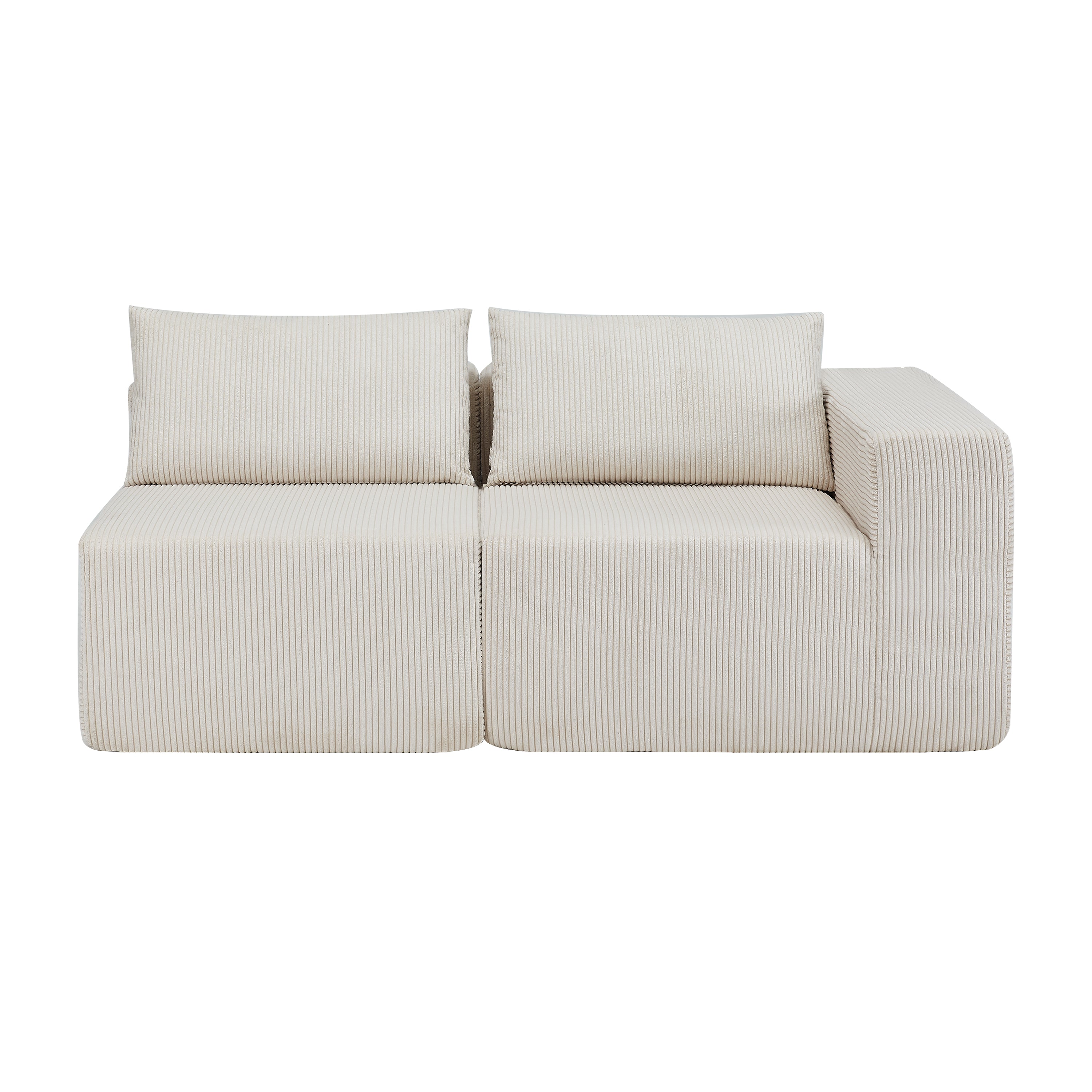 107" Compressed Sectional Sofa