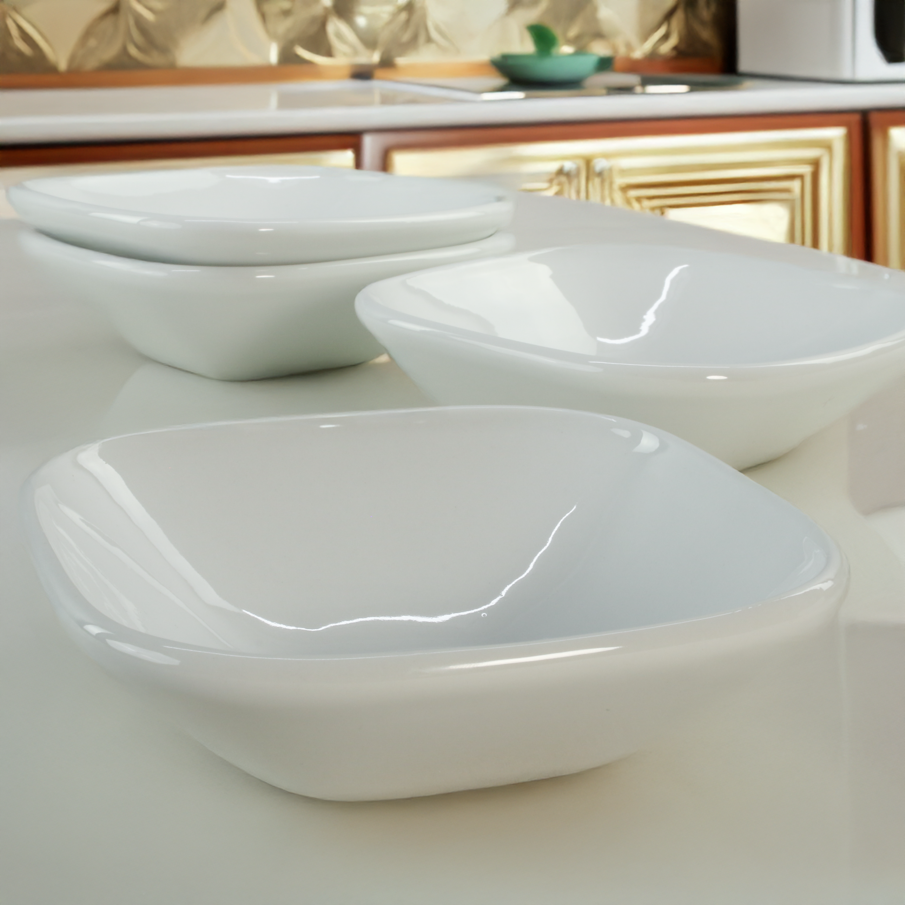 Impulse Square Cereal Bowls, Set of 4