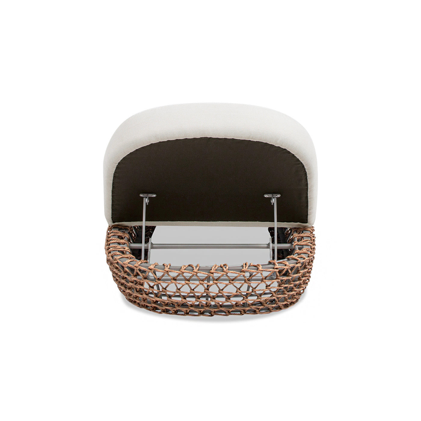 Willow Wicker Upholstered Patio Lounger