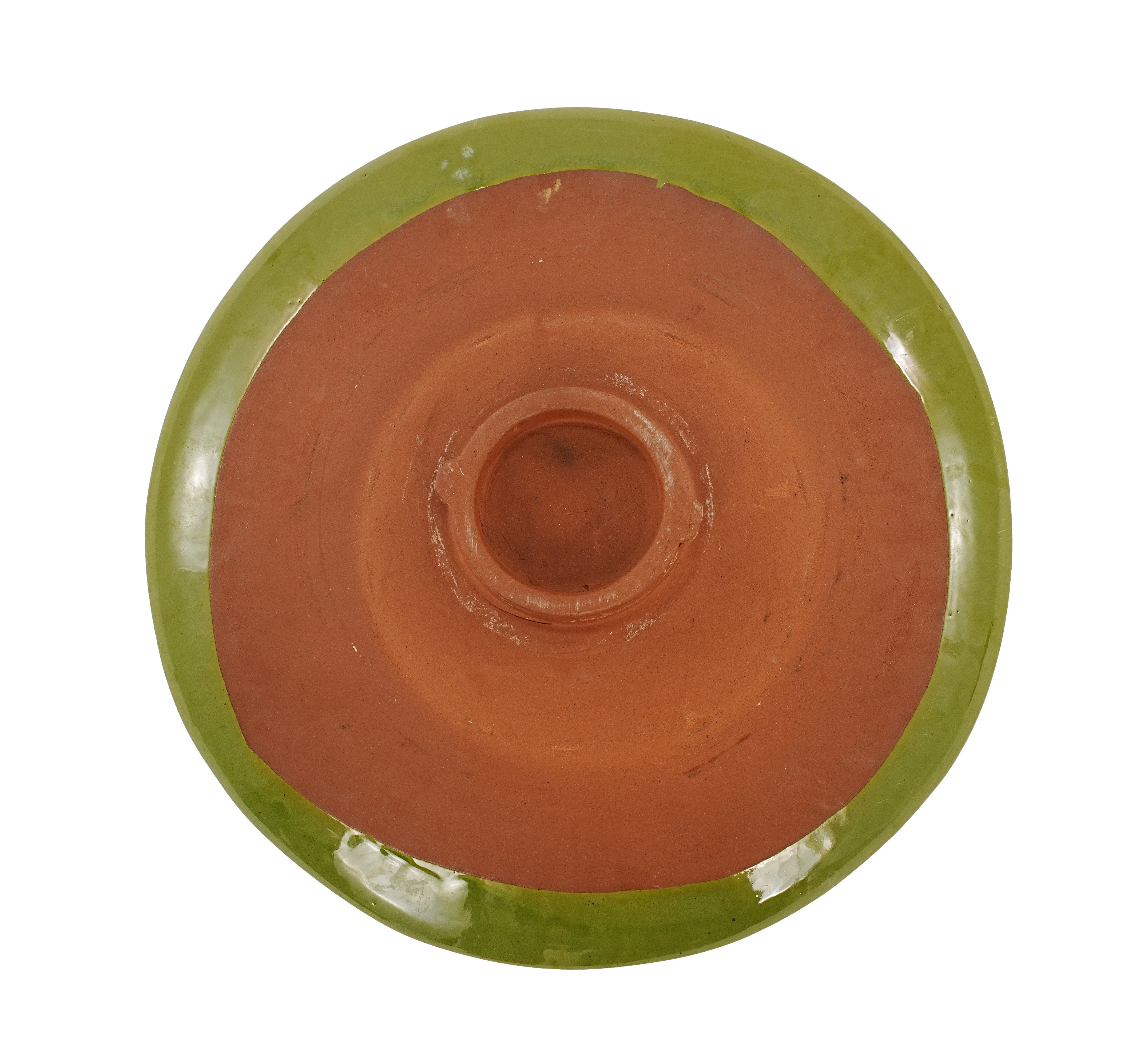 Handmade Green Gradient Glaze Ceramic Bird Bath