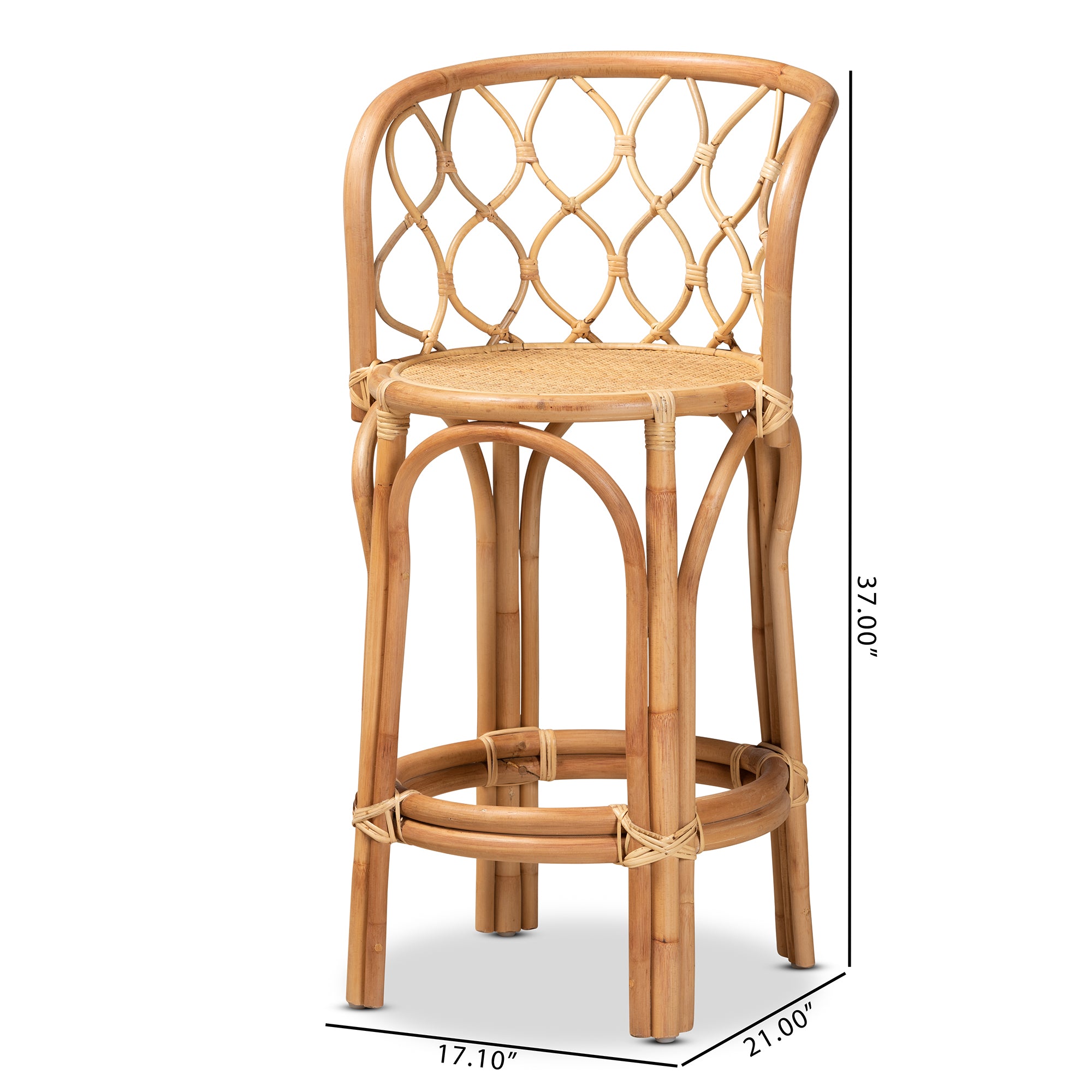 Bojan Rattan Counter Stool