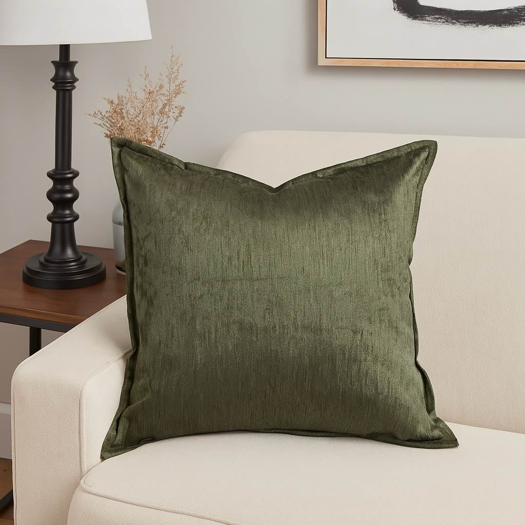 Velvet Throw Pillow with Luxe Shine