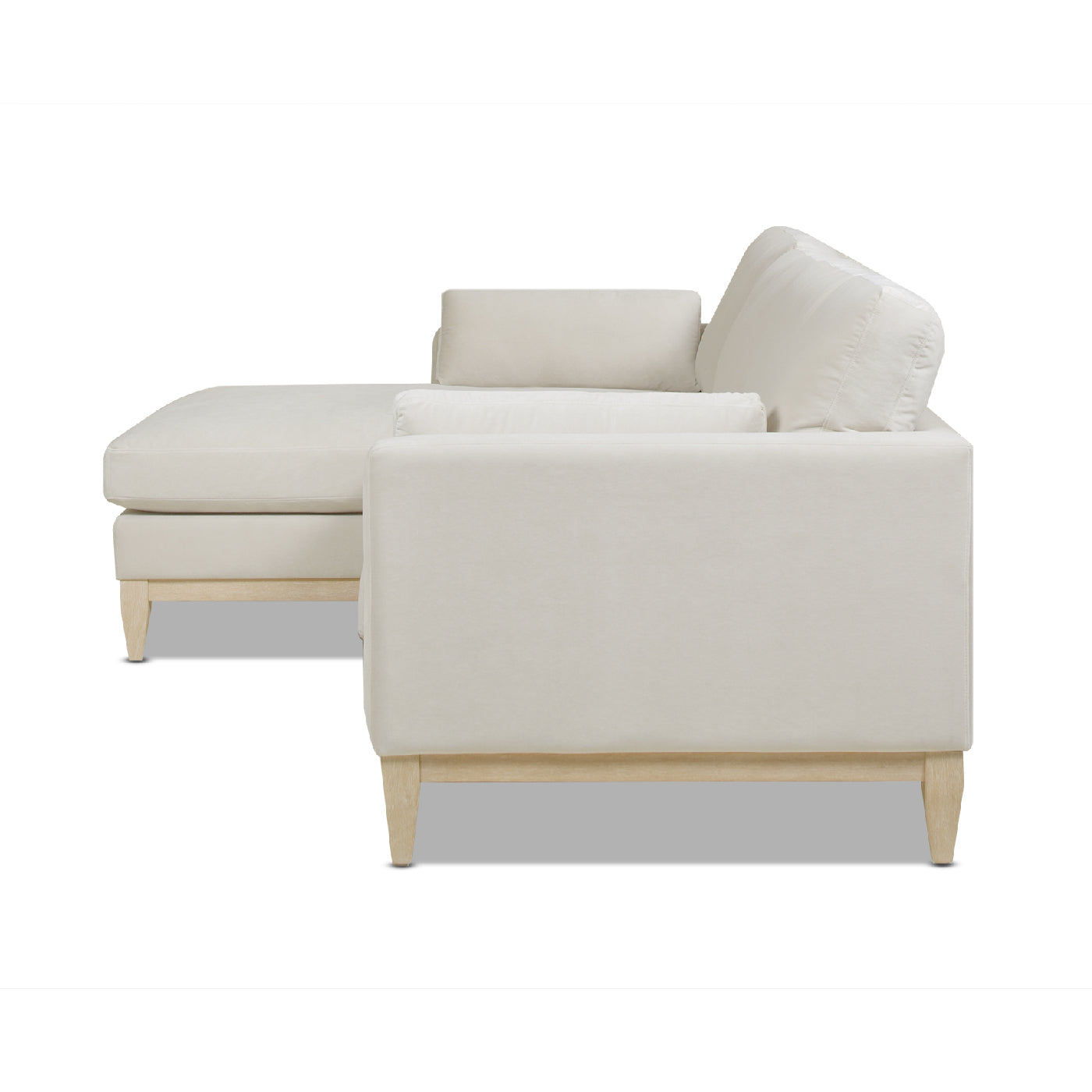 Knox 89' Velvet Modern Farmhouse Reversible Chaise Sectional Sofa
