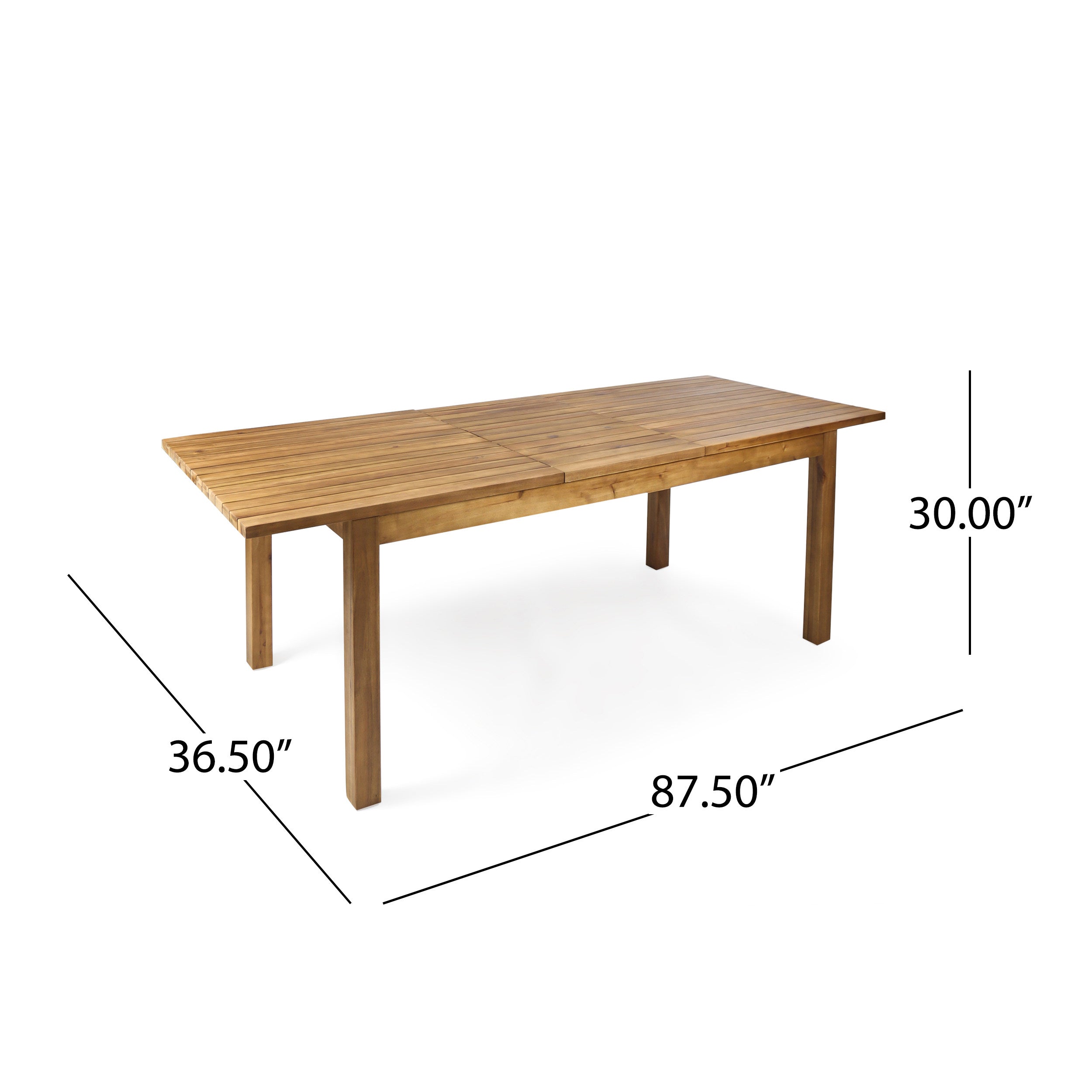 7 Pieces Acacia Wood Outdoor Dining Set s,Modern 6 Chairs  1 Large Table,Dining Furniture Set for Lawn, Backyard, Garden Deck,Poolside,Dark Grey
