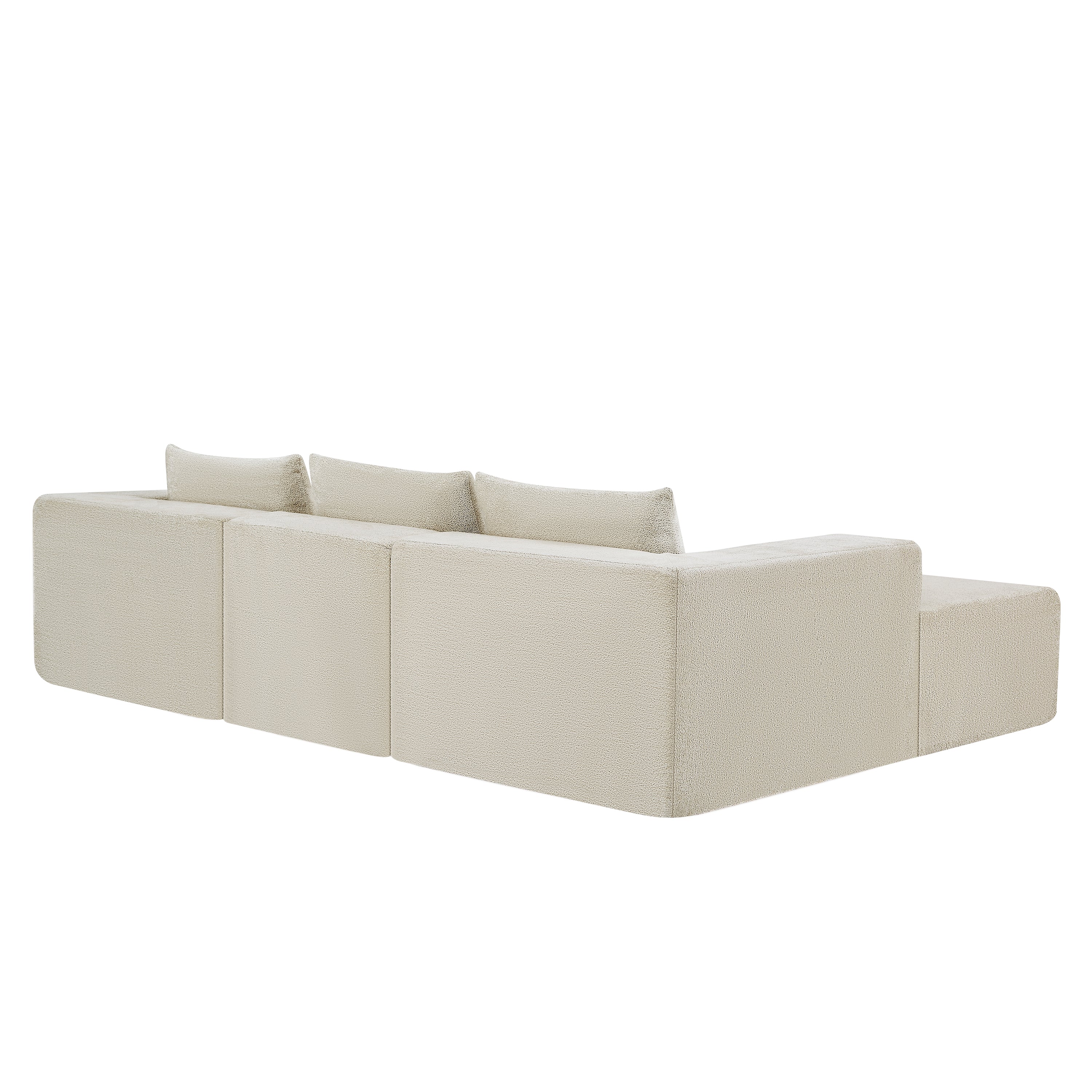 107" Compressed Sectional Sofa