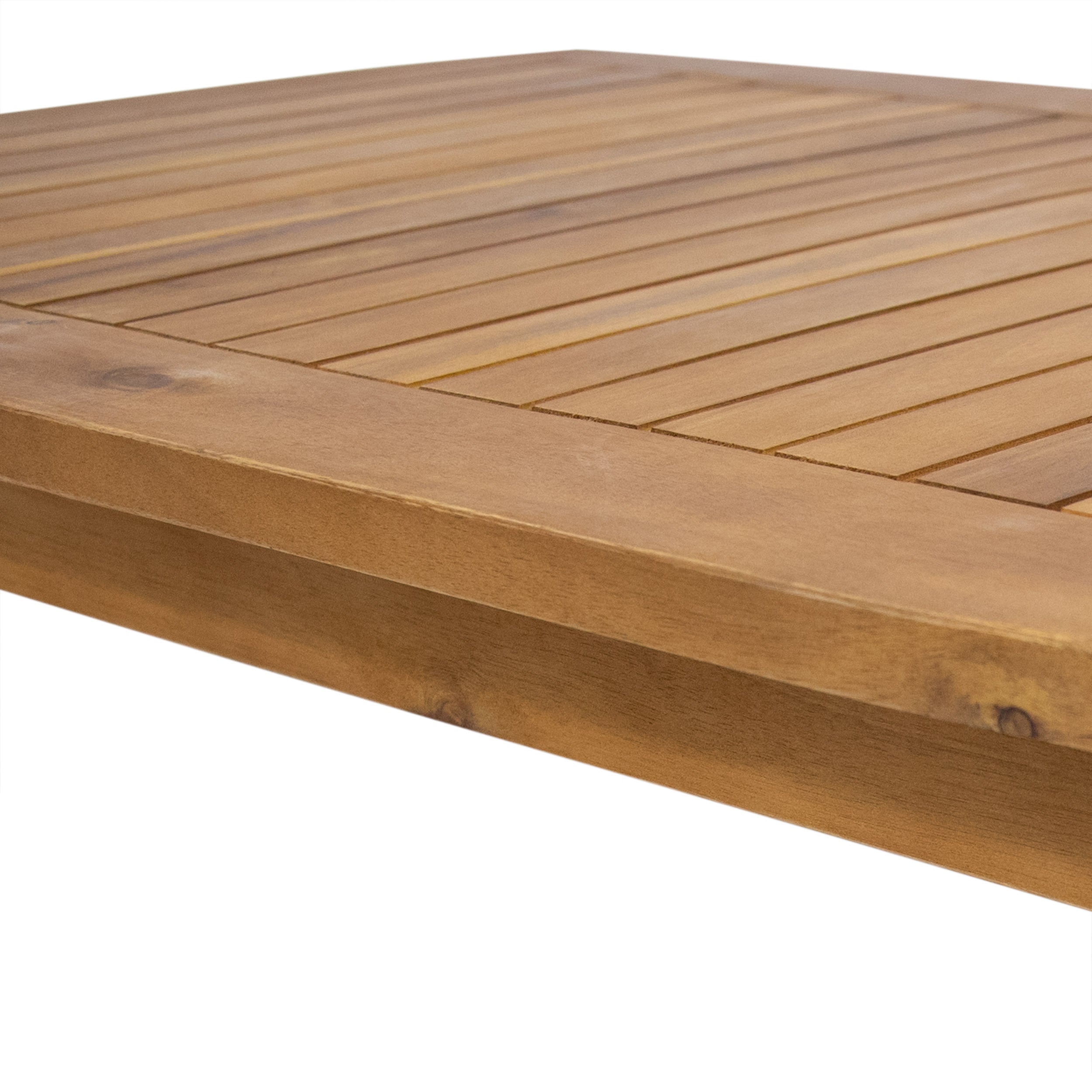 2-Piece Patio Set with Slatted Back Loveseat and Coffee Table