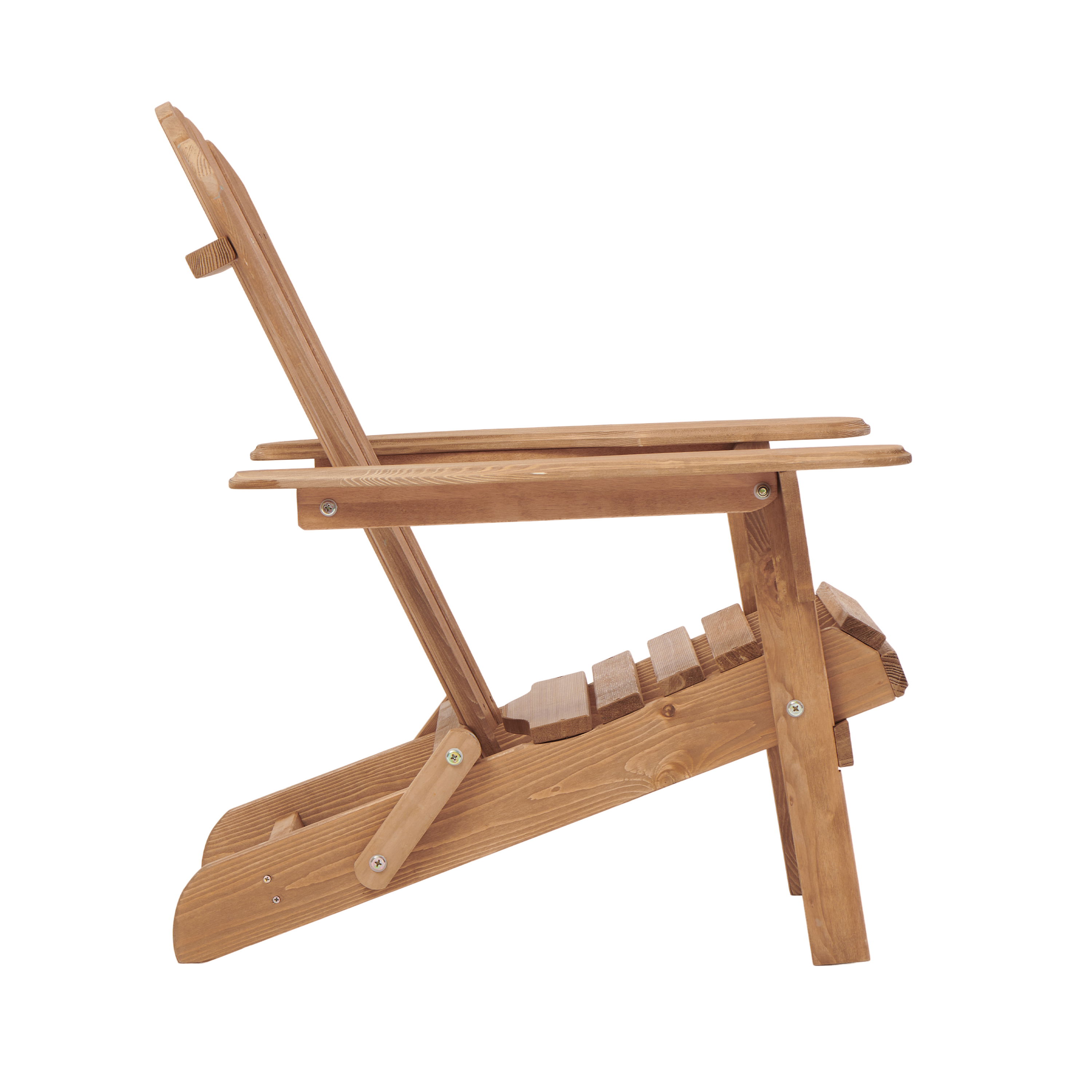 Outdoor Wooden Folding Adirondack Chair, Set of 2