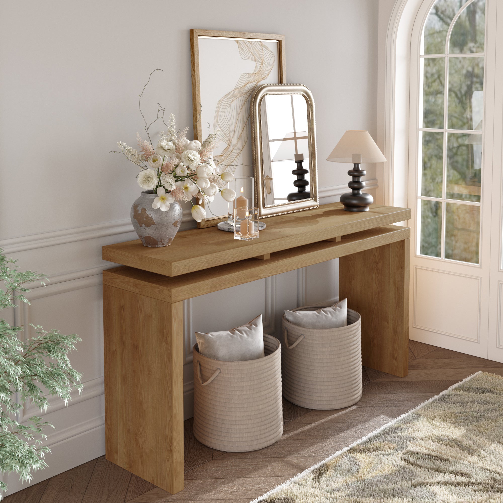 60'' Farmhouse Console Table