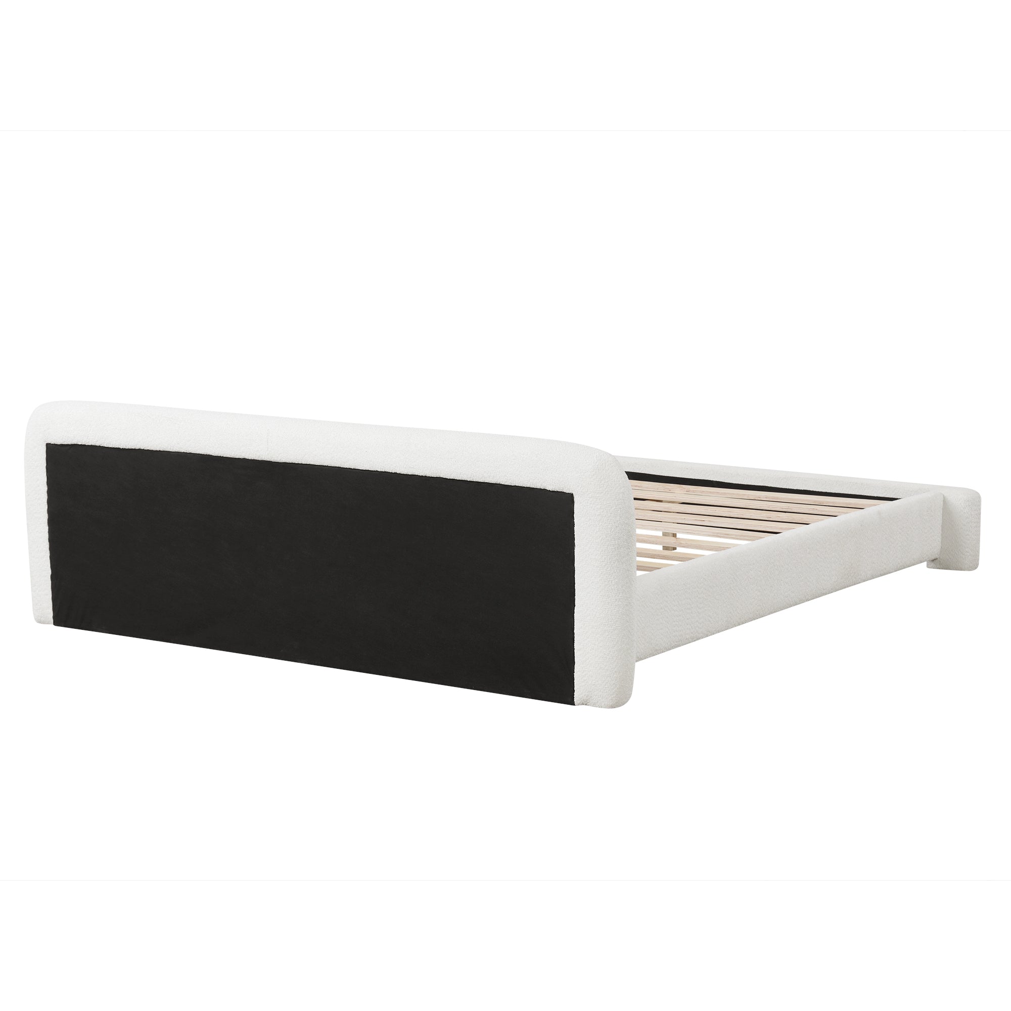 Cozy White Bouce Upholstered Bed
