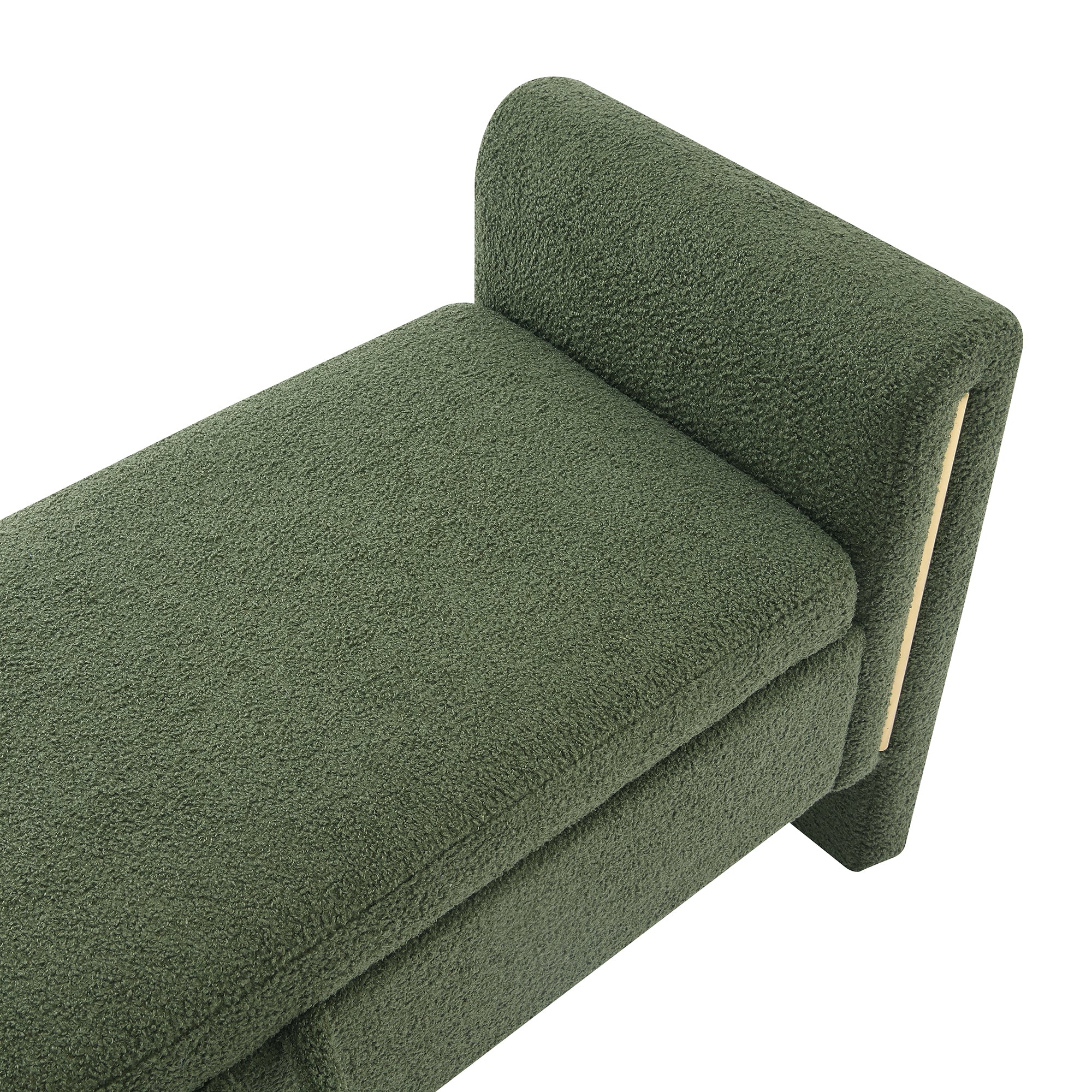 Modern Teddy Bench with Arms and Storage