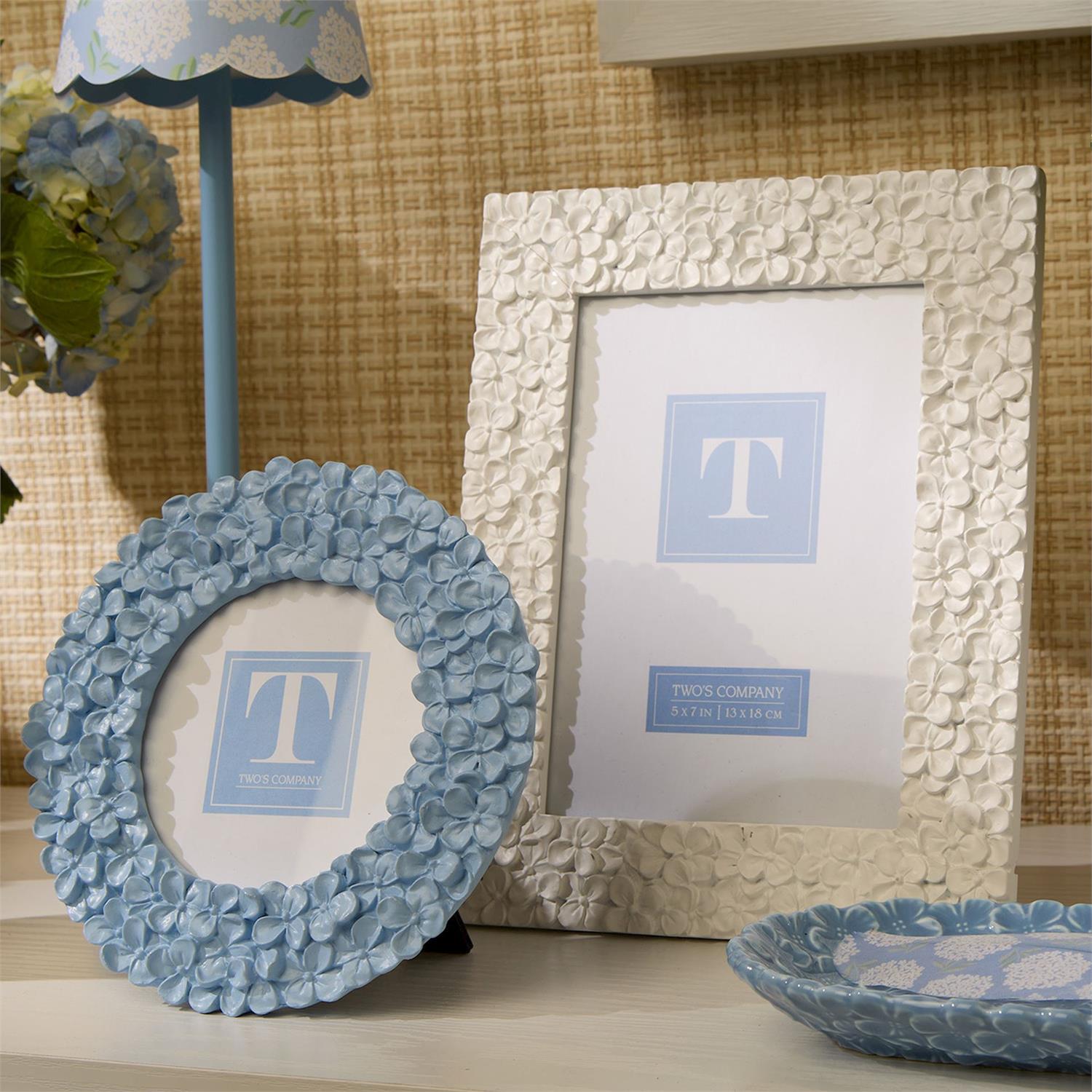 Hydrangea Flower Photo Frame, Set of 2