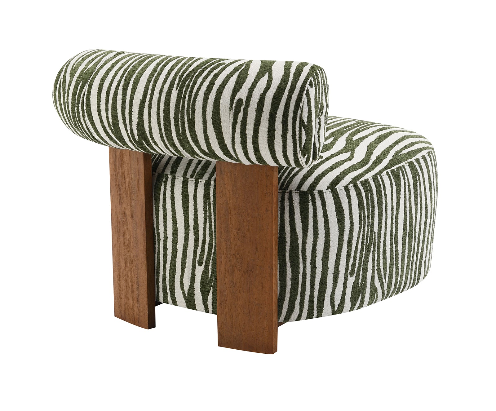 Avril Modern Zebra Stripe Accent Chair