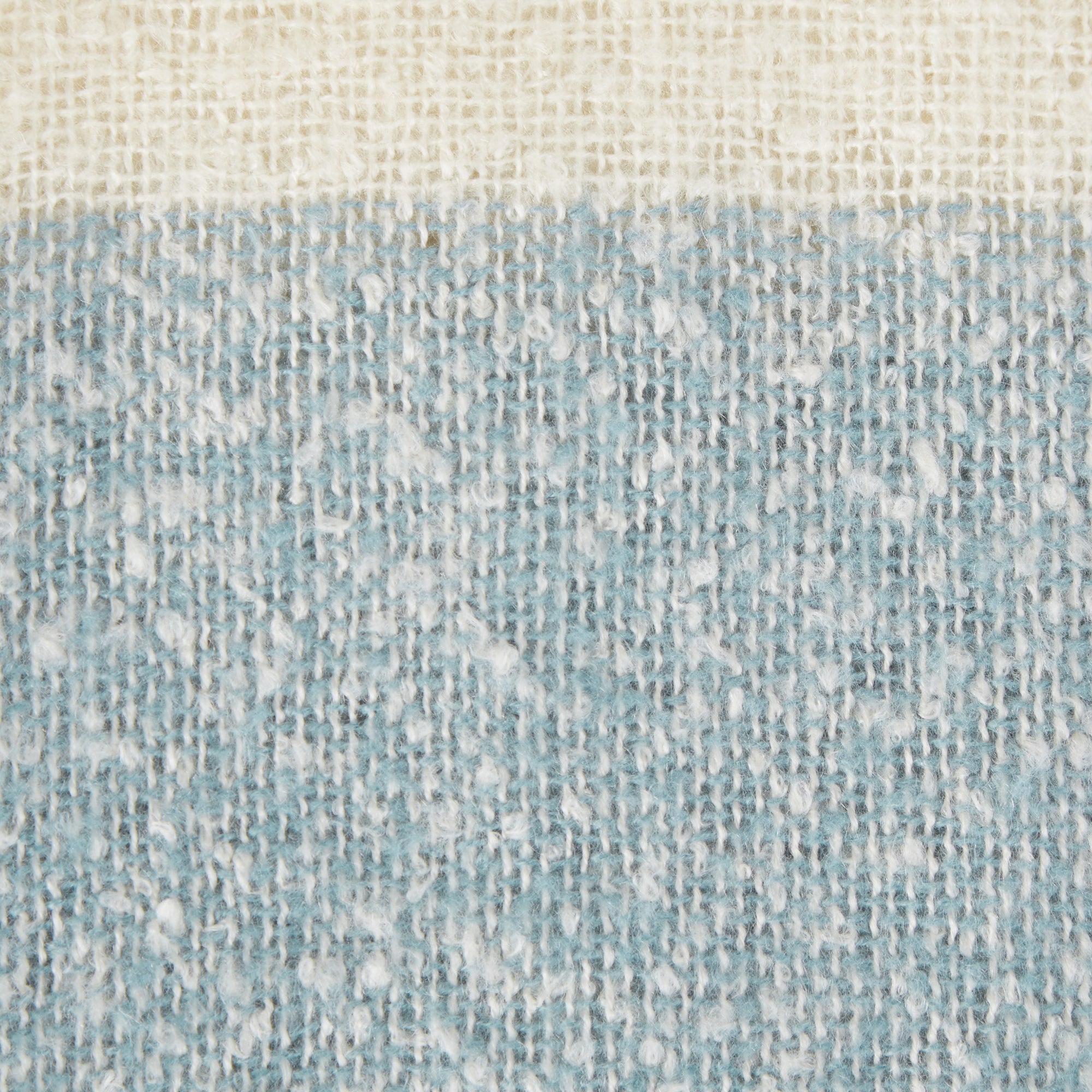 Blue Rugby Stripe Acrylic Throw
