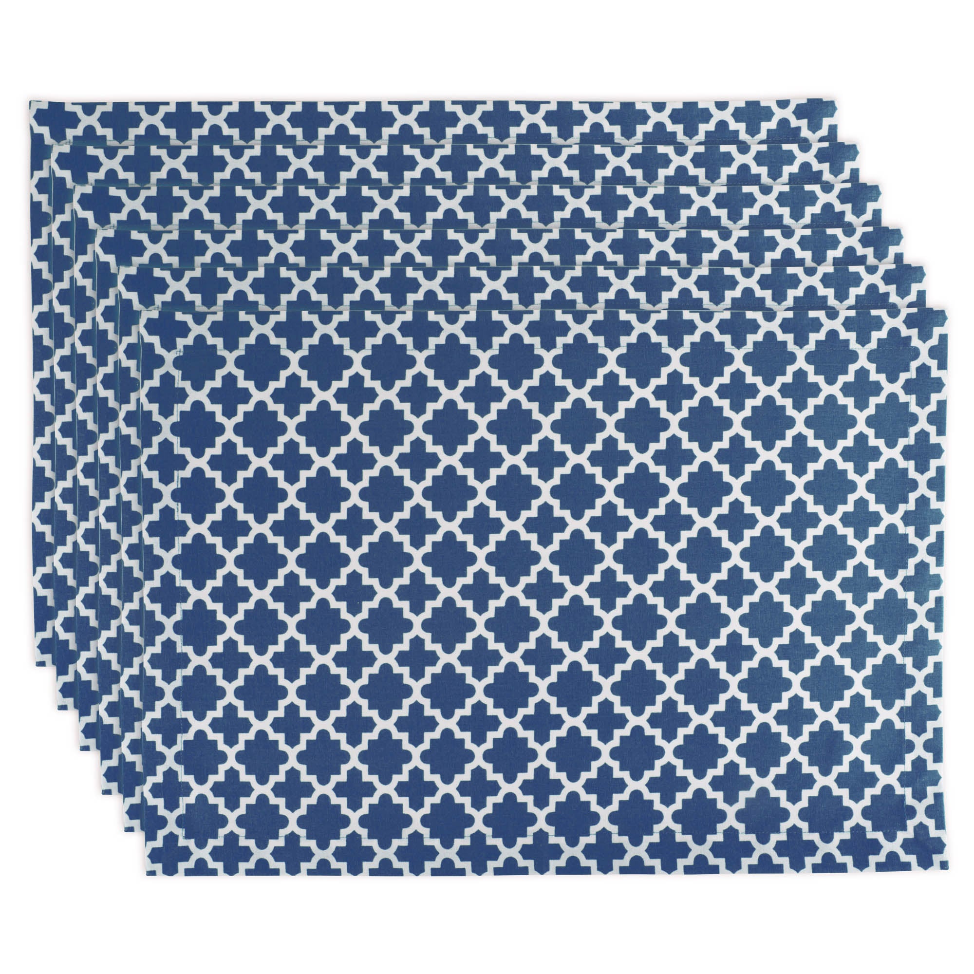 DII Lattice Print Cotton Placemat 6-Piece Set