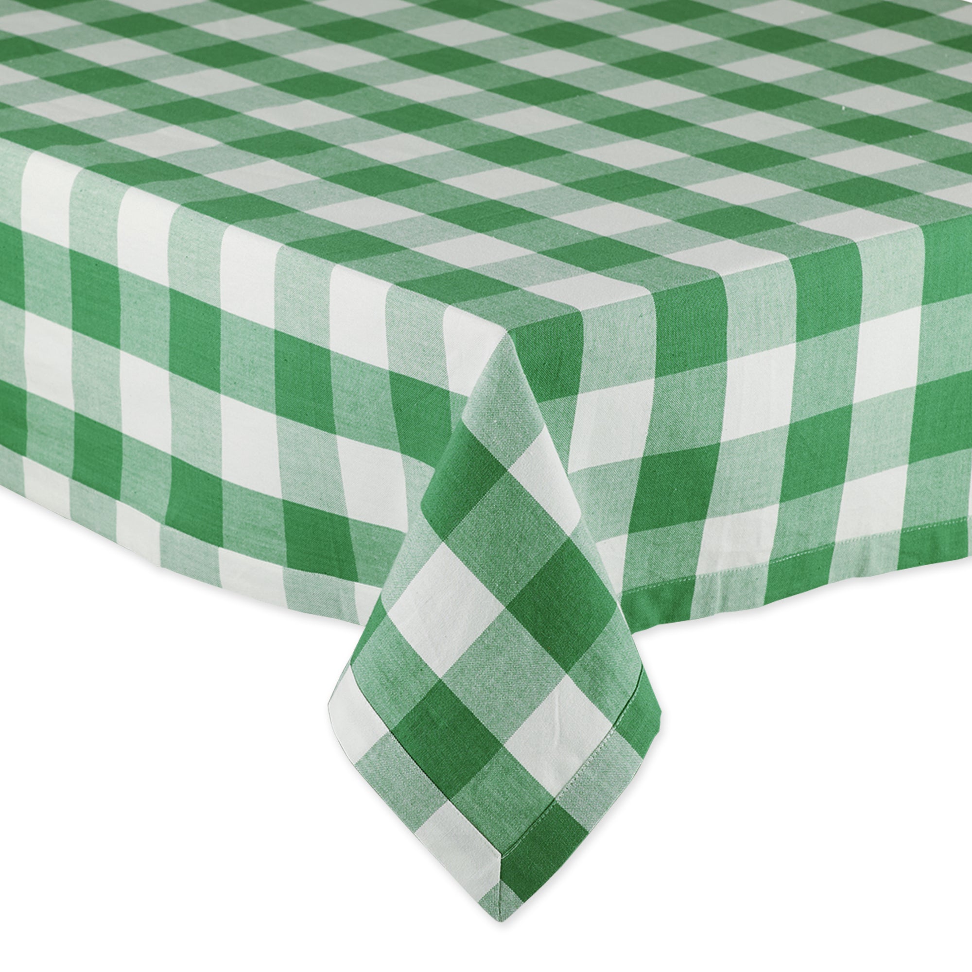 Shamrock Green Buffalo Check Tablecloth