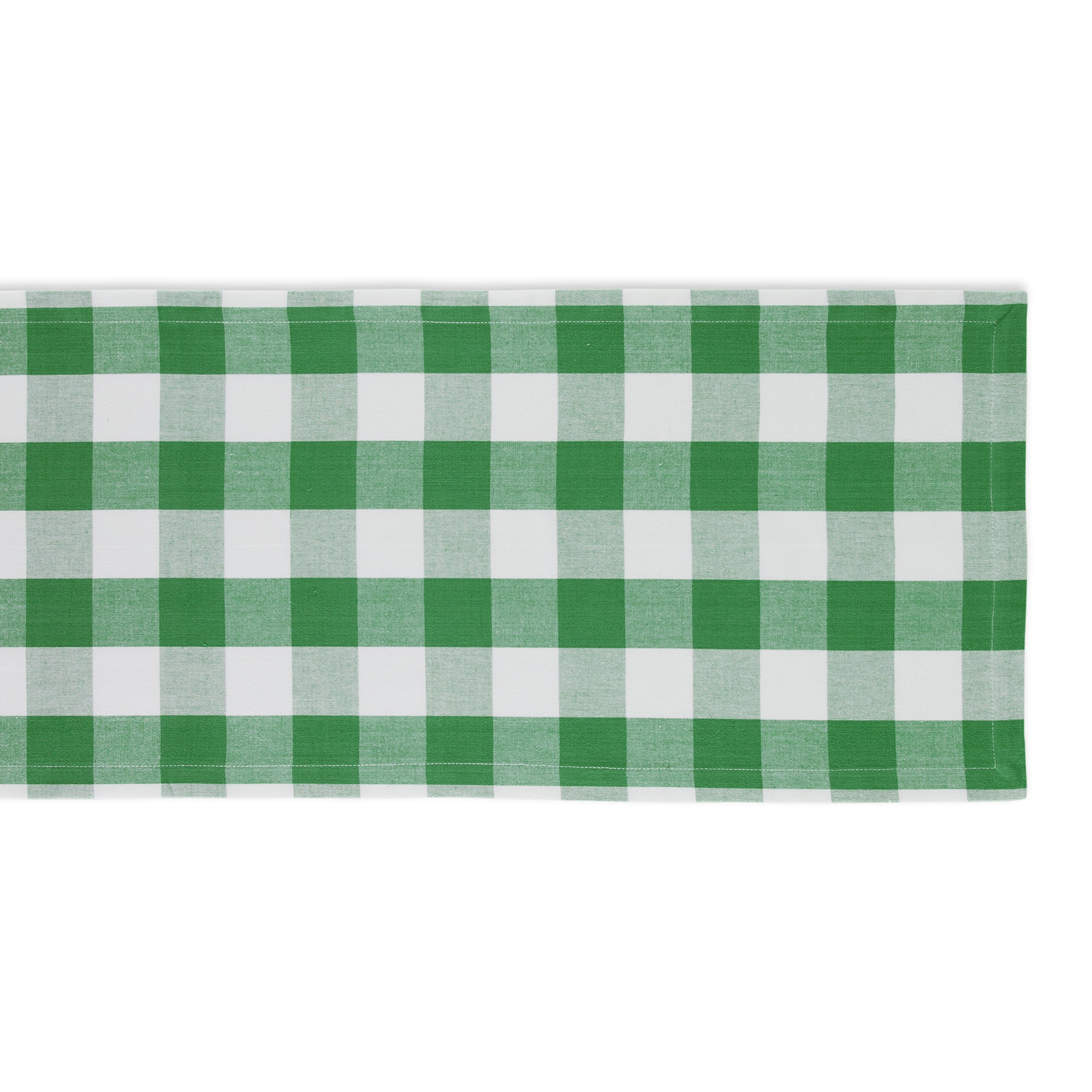 Shamrock Green Buffalo Check Table Runner