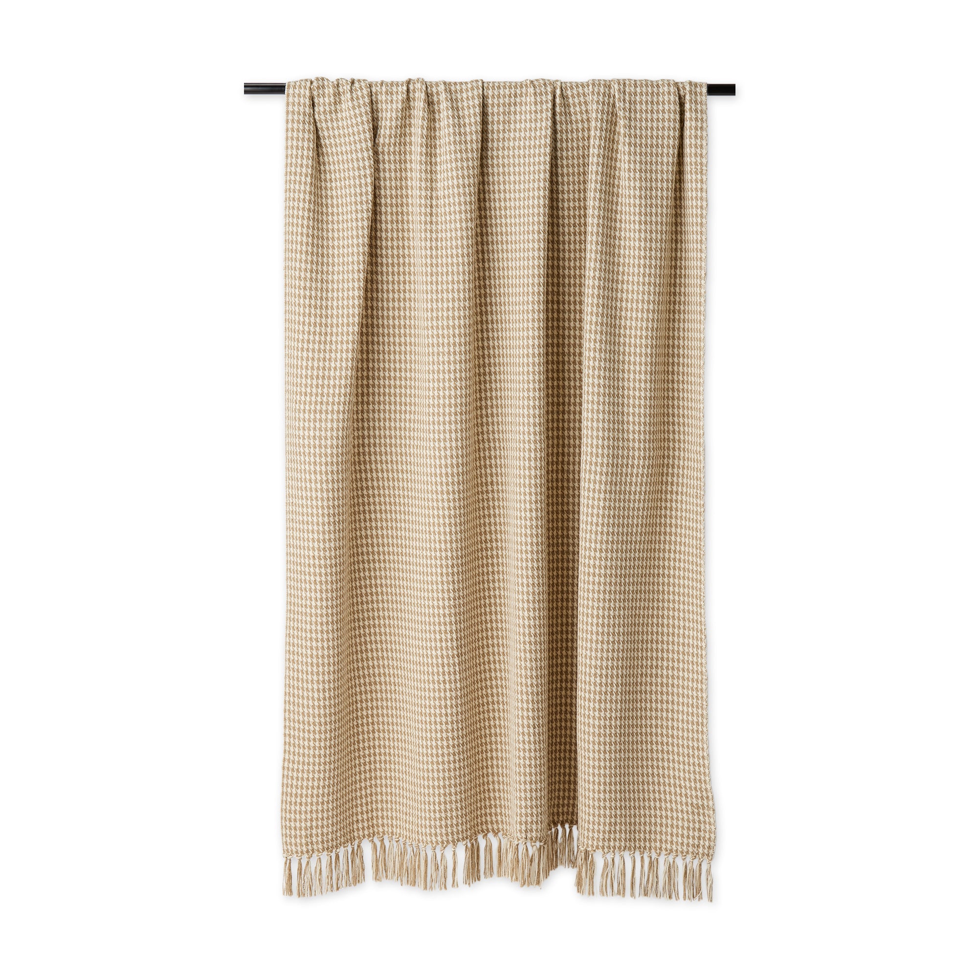 Stone Houndstooth Throw